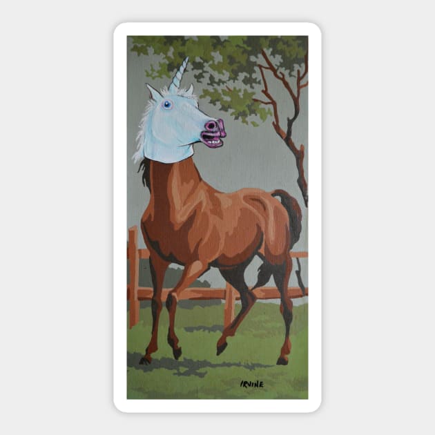 Undercover Horse Goes Undercover Sticker by GnarledBranch